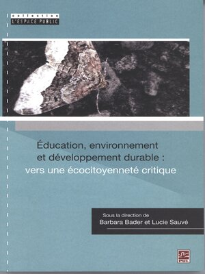 cover image of Éducation, environnement et développement durable ...